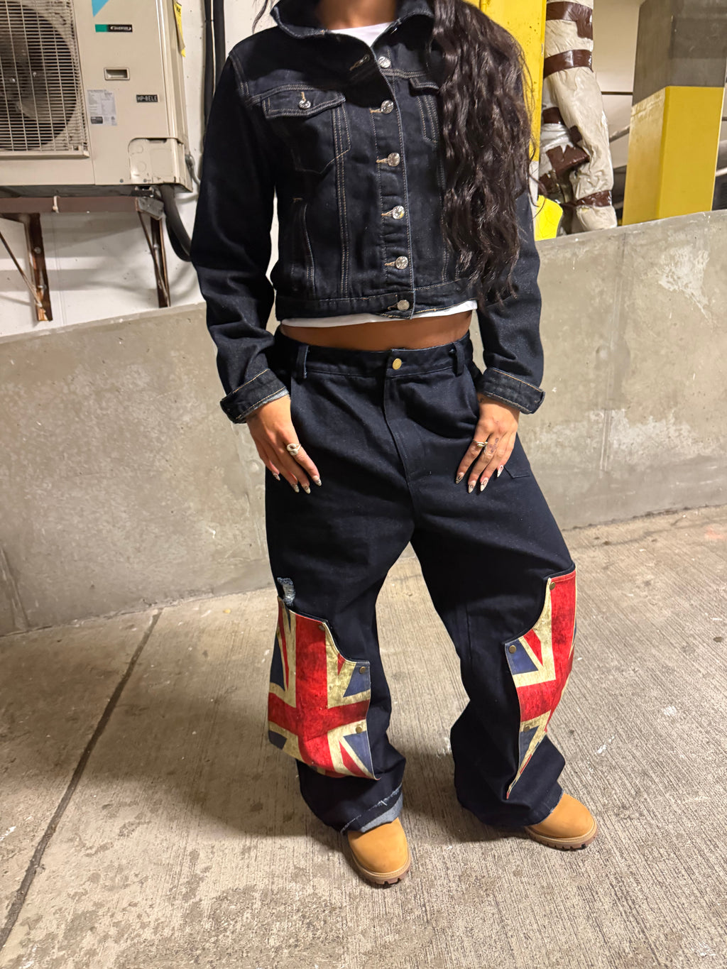 interchangeable raw denim carpenters