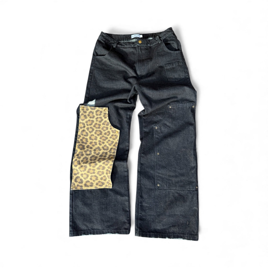 interchangeable raw denim carpenters