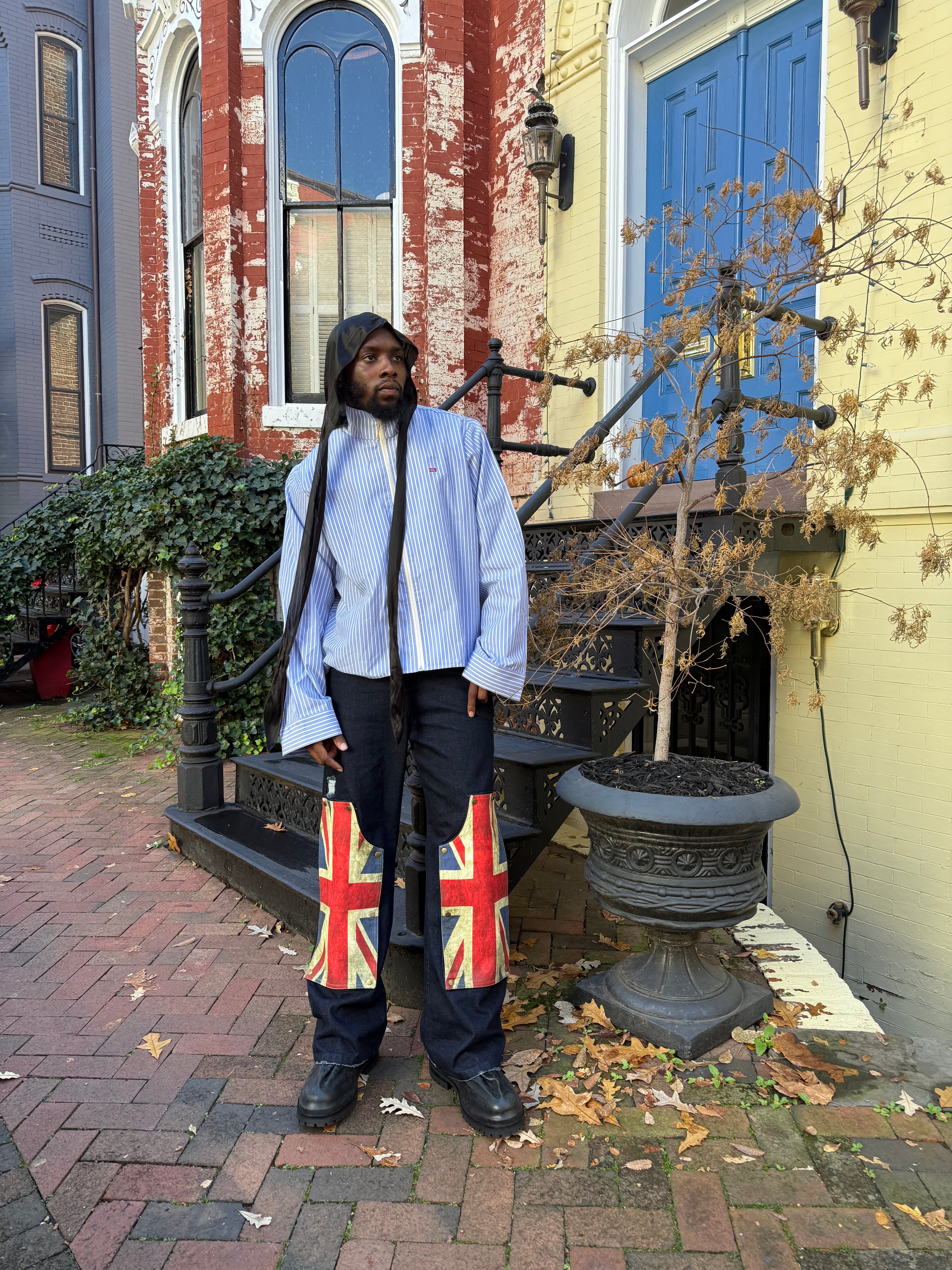 interchangeable raw denim carpenters